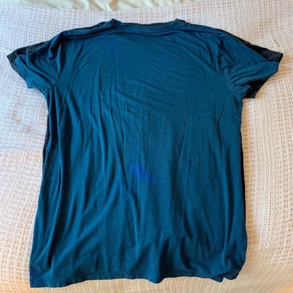 𝅺h&m And Apt 9 T-Shirt Bundle Blue Crewneck And B-Neck Short Sleeve M/L (1301) - Picture 8 of 10